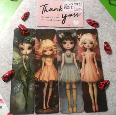 Floral Fairy Handmade Bookmarks Elf  Wonderland Fantasy Book - Thumbnail 5