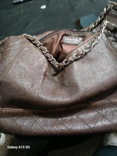 Chanel xl tote 2006 brown metallic - Thumbnail 7