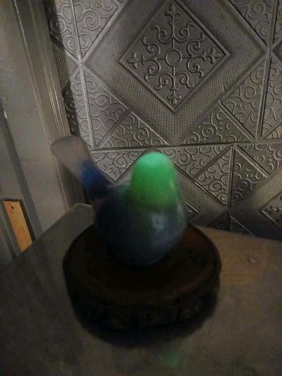 collectible bird figurine he glows in the dark handmade art - Thumbnail 2