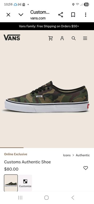 vans camouflage shoes - Thumbnail 4