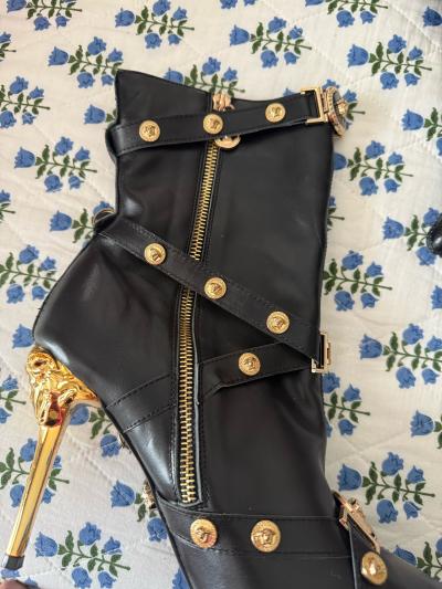 black boots botas tacones altos - Thumbnail 10