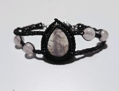 Handmade Rose Quartz Bracelet - Thumbnail 1
