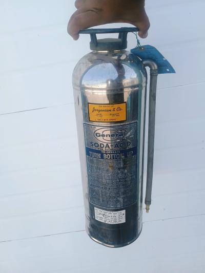 Vintage General Fire Guard Soda Acid Extinguisher  SS15  Blu