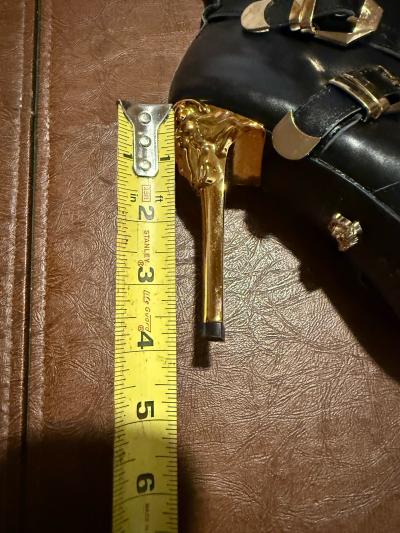 black boots botas tacones altos - Thumbnail 4