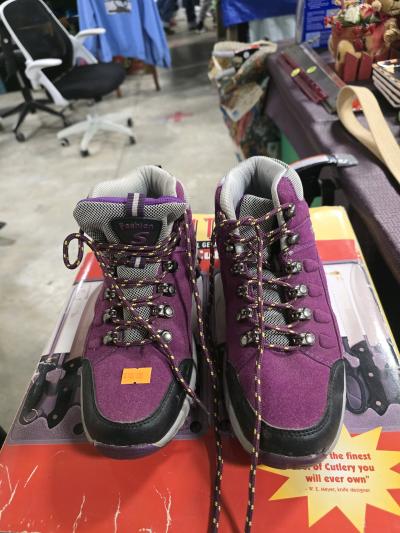 womans purple hiking boots - Thumbnail 8