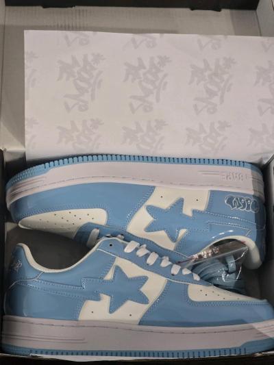 Bape X Mf Doom Concept Sneaker Mens Size 9 Baby Blue - Thumbnail 3