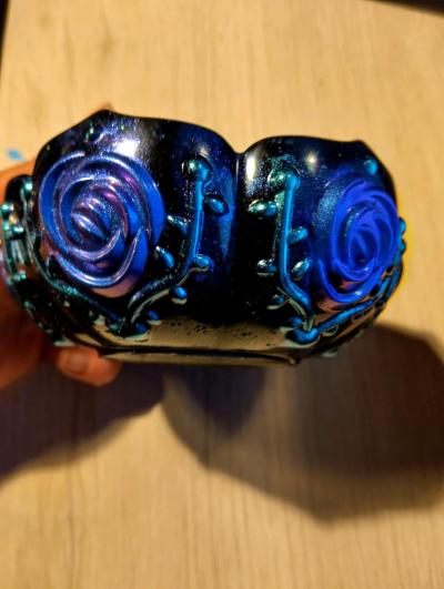 Handmade metallic Flower bowl - Thumbnail 3