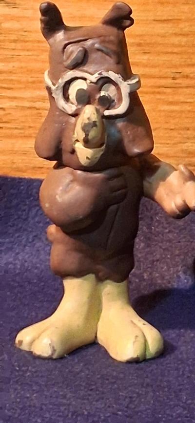 Vintage 1969 Howland Owl Figurine from Pogo Comic Strip - Thumbnail 2