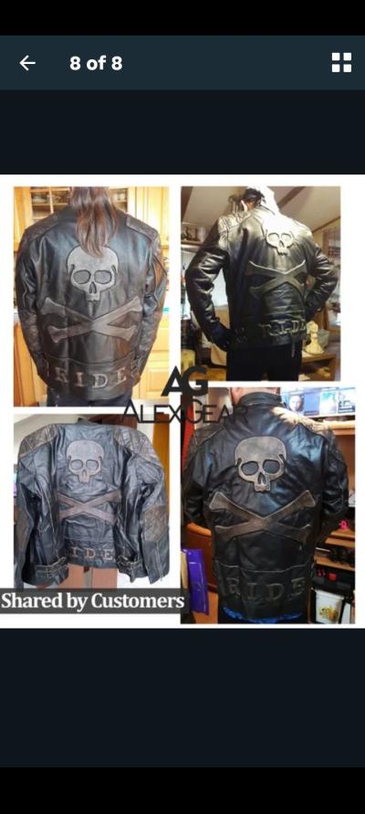Black Leather Jacket for Men - Thumbnail 7