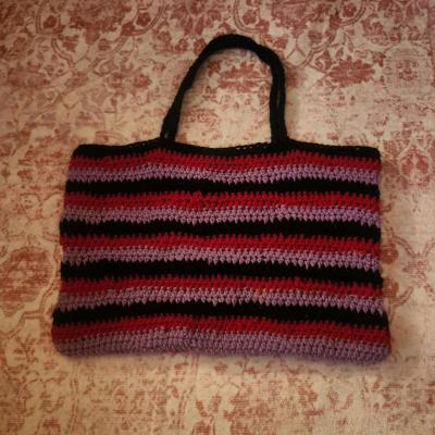 striped crochet totebag - Alexandria, Virginia