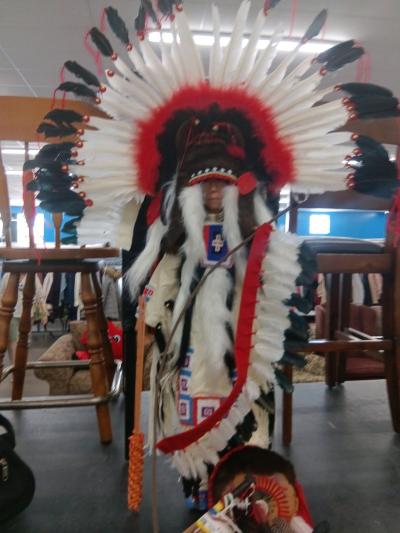 Timeless American Indian Thunderhawk 26inch porcelain doll