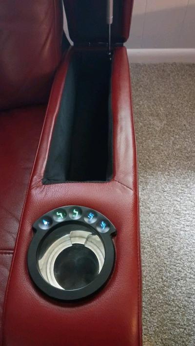 RTG Leather Recliner 3 Pcs Burgundy set - Thumbnail 7