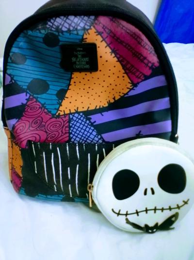 Jack Skellington Mini Backpack Purse - Thumbnail 3