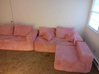 pink cloud sectional - Thumbnail 5