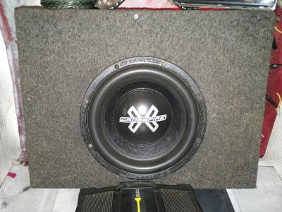crossfire subwoofer dual amp Sony deck and cords - Thumbnail 3