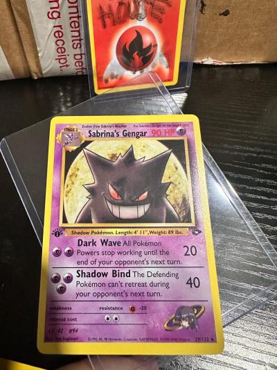 Pokemon Sabrinas Gengar Moon Gym Challenge Card - Thumbnail 11