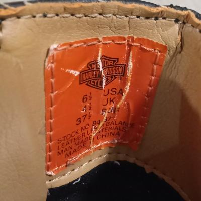 Womens 65 Y2K Used VTG Harley Davidson Moto Boots - Thumbnail 7