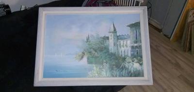Jane Mabry original oil painting Castle by the Sea - Thumbnail 2