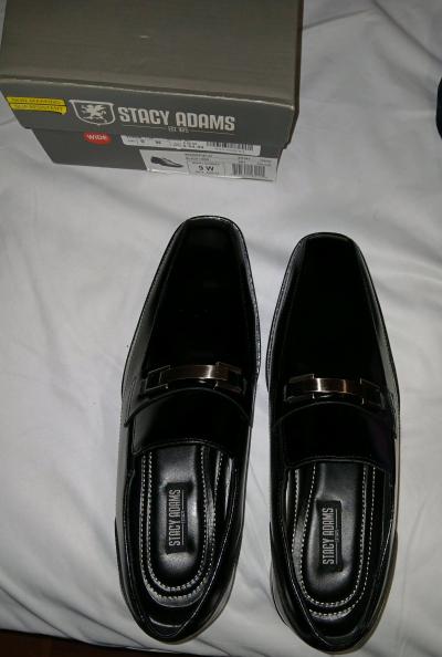 black Stacy adams Wakefield shoes size 9w brand new - Thumbnail 6