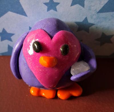 Crystal Critter Love Penguin