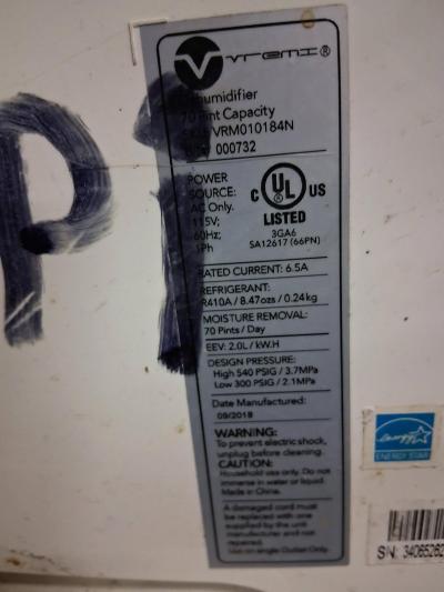 Vremi Dehumidifier - Thumbnail 4