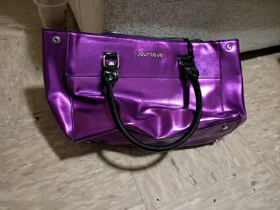 purse purple neon