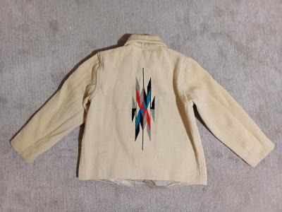 Rare 1940s Chimayo Wool SW Indian Blanket Jacket - Thumbnail 4