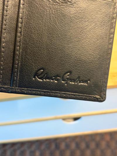 Robert Graham Mens Leather RFID Card Case Wallet Black - Thumbnail 3