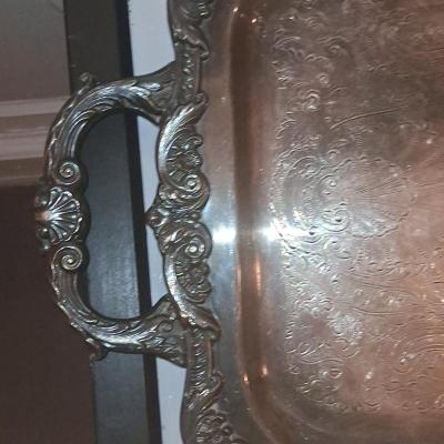 Gleaming Vintage Silverplate Entertaining Bundle  Poole Old - Thumbnail 8
