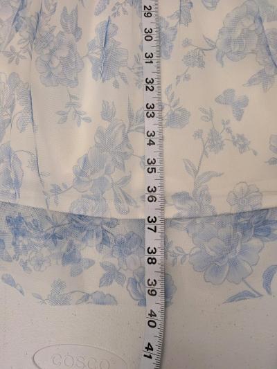 Cat  Jack Floral Tulle Dress Blue White Size L 1012 - Thumbnail 6