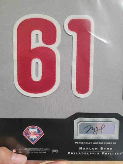 autographed marlon byrd memorabilia - Thumbnail 4