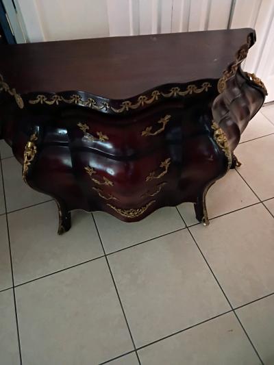 rare deal ancient bombe Louis xv chest here - Thumbnail 2