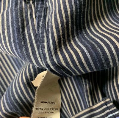 EXPRESS Shirt Mens Medium Button Up Striped Long Sleeve Fitt - Thumbnail 8