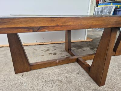 nice Used Large wooden living room center table - Thumbnail 3