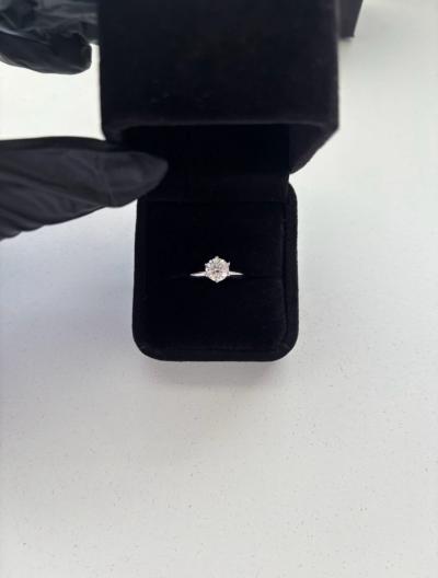 VVS1 moissante Engagement or promise Rings - Thumbnail 2