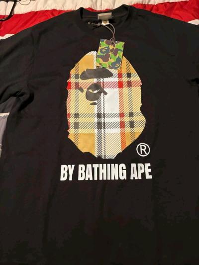 Black BapeXBurberry T shirt