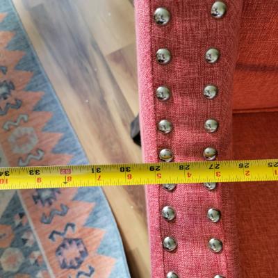 Coral colored Accent Chair like new - Thumbnail 9