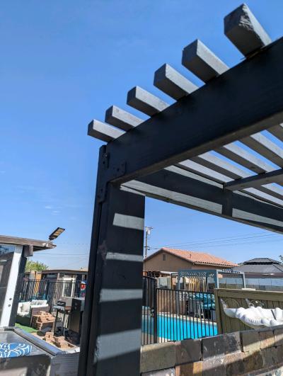 WOODEN GAZEBO CUSTOM BUILT - Thumbnail 6