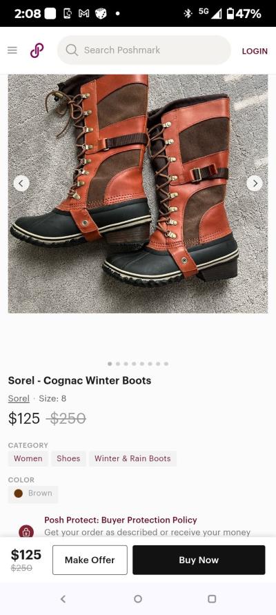 Sorel womens Rain Mud boots size 9 - Thumbnail 7