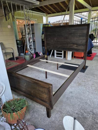 nice Queen Size Wooden Bedframe Only