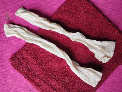 A Sexy Womans White Pair of New  Knee Highs