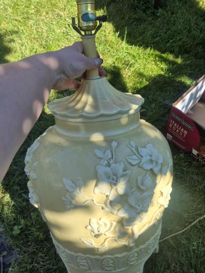 Vintage MidCentury Composite Chinoiserie Pagoda Style Table - Thumbnail 3