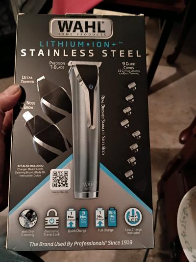 stainless steel rechargeable whal hair clippers