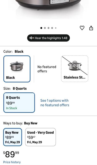 Brand new crockpot and cookbook - Thumbnail 4
