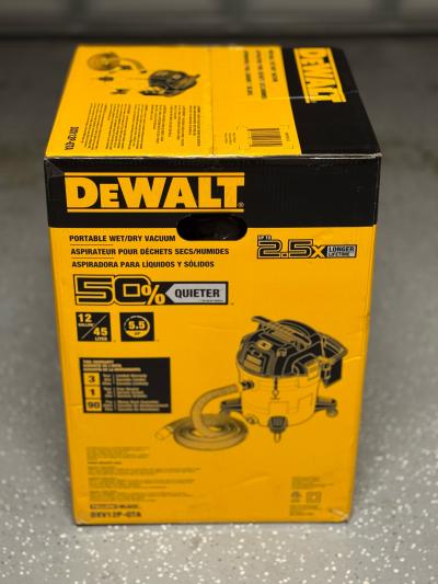 DeWalt 12Gallon 55 HP Stealthsonic Quiet Wet Dry Vacuum - Thumbnail 2