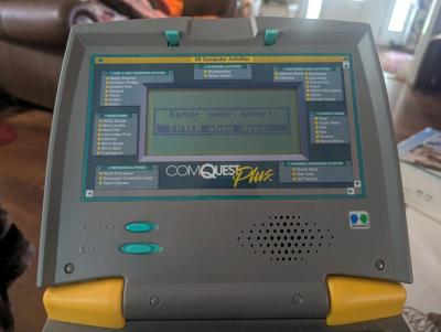 Vintage ComQuest Plus Computer Laptop - Thumbnail 4