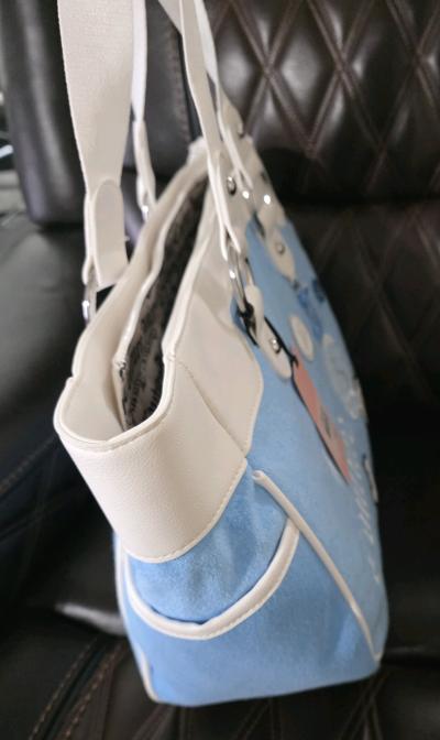 Juicy Couture Girls Rule Tote Blue Gleam Large Y2K Patch Bag - Thumbnail 6