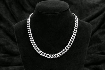 Brand New 9mm 925 Silver Cuban Link Chain 22 Inches Long 925 - Thumbnail 2