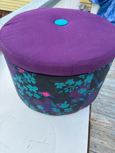 small colorful ottoman - Thumbnail 5