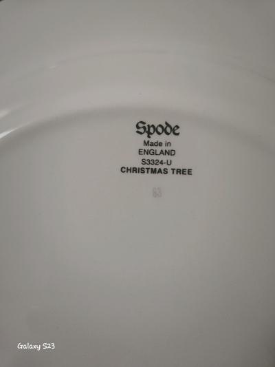 Set of 12 Vintage Spode Christmas Tree Dinner Plates - Thumbnail 2